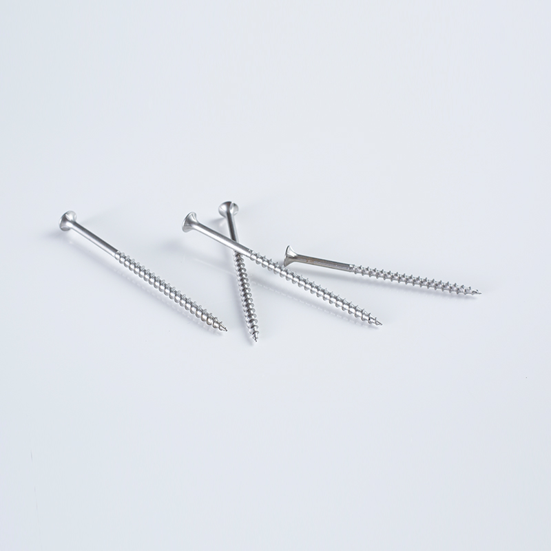 Tornillos para placas de yeso M4,8×90-120 mm de acero inoxidable 410, con cabeza trompeta y 4 nervaduras