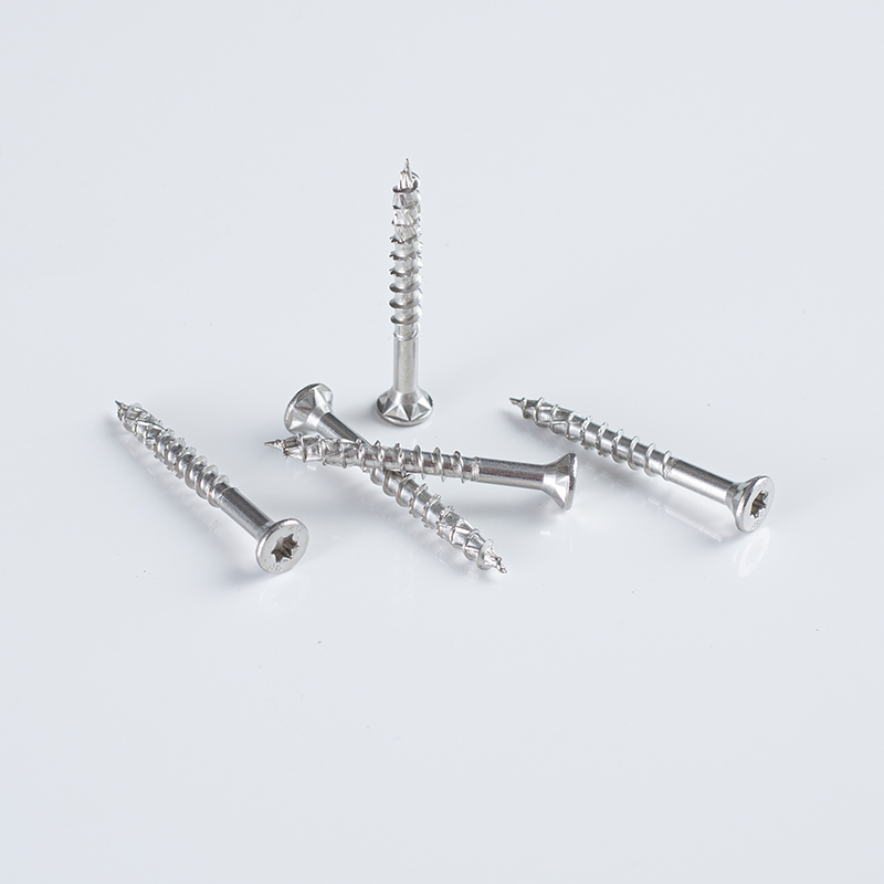 Tornillo autorroscante para madera de 8-10×20-45 SS304 con cabeza avellanada doble y accionamiento Torx