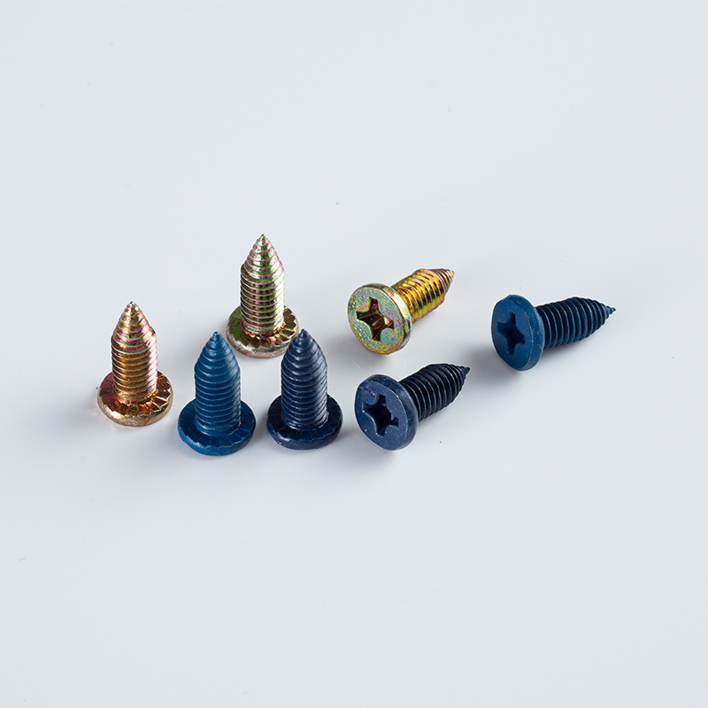 Tornillo de 6,0-24 × 16 azul/Z/Y con cabeza plana Phillips y punta de triple punto (punta triangular)