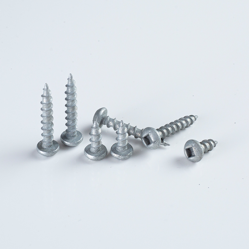 Tornillo de 8-10 × 12-25 PAN CL4 con cabeza alomada, accionamiento cuadrado y punta afilada
