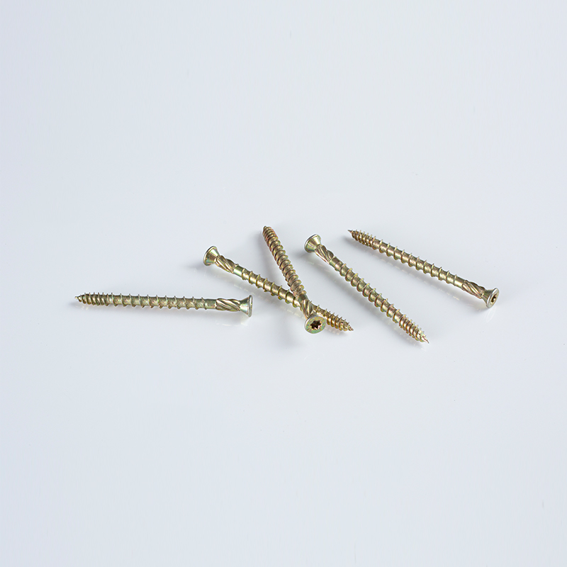 Tornillo de 10-8×50-100 Z/Y con cabeza cónica cuadrada, accionamiento Torx, cabeza avellanada simple y rosca de tres etapas