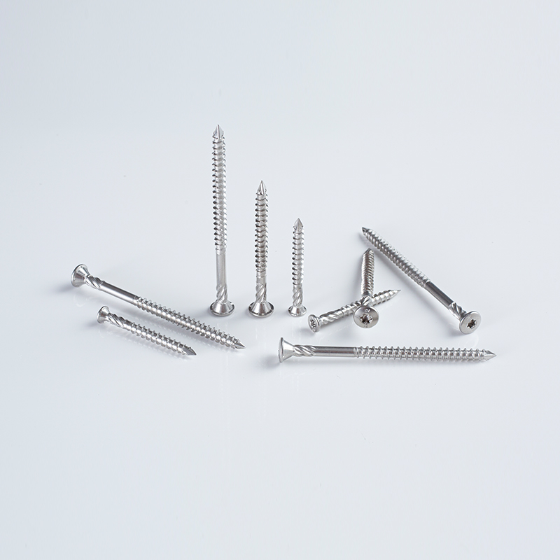 Tornillo de 12G×65-90 T25 A2 SS304 con cabeza de armazón grande, accionamiento Torx y punta tipo clavo