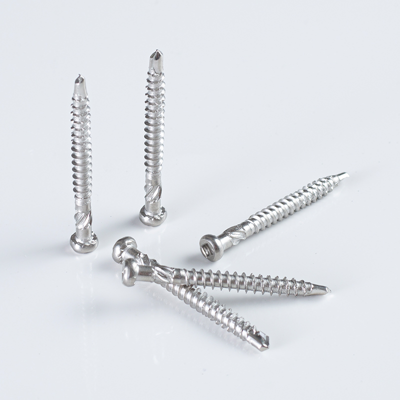 Tornillo autoperforante de 5,0-12×50-65 A4 SS316 con cabeza plana y accionamiento cuadrado