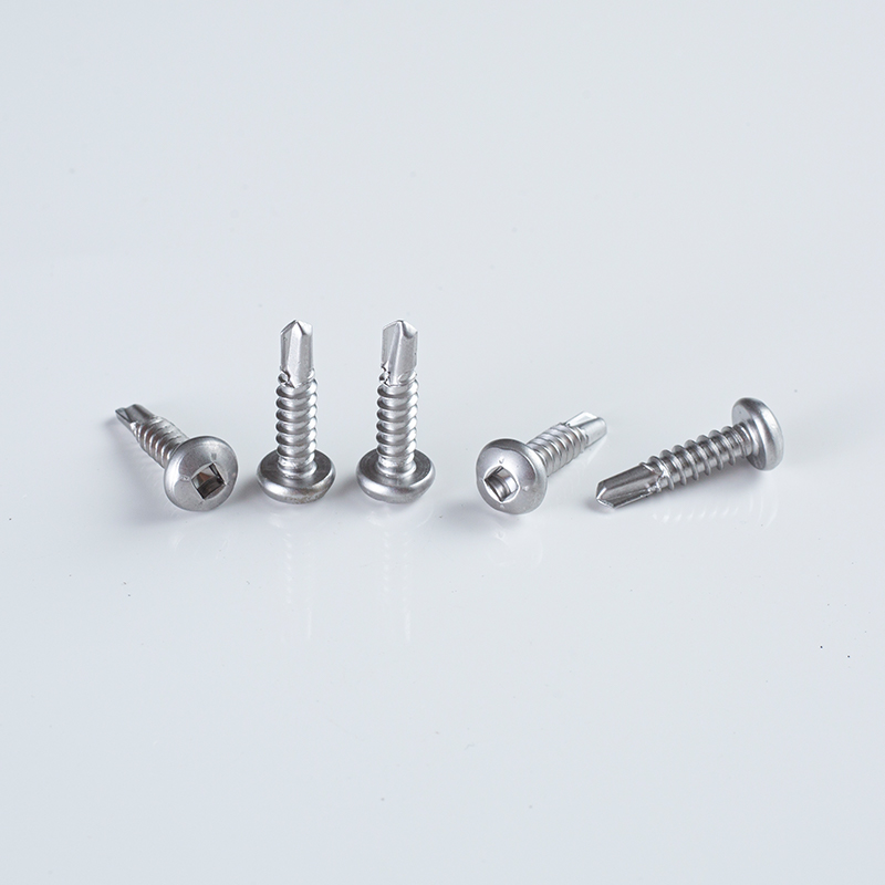 Tornillo autoperforante de 10-16×12-25 SS410 conforme a ANSI, con cabeza alomada y accionamiento cuadrado
