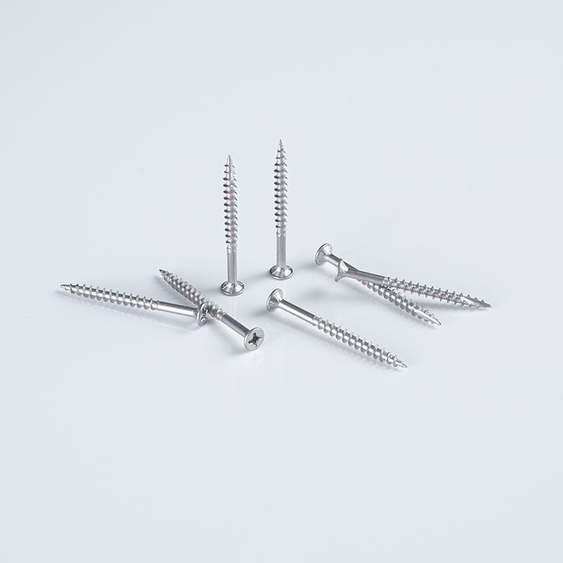 Tornillo de 3,8×65 S410 con pasivado blanco, rosca fina y T17