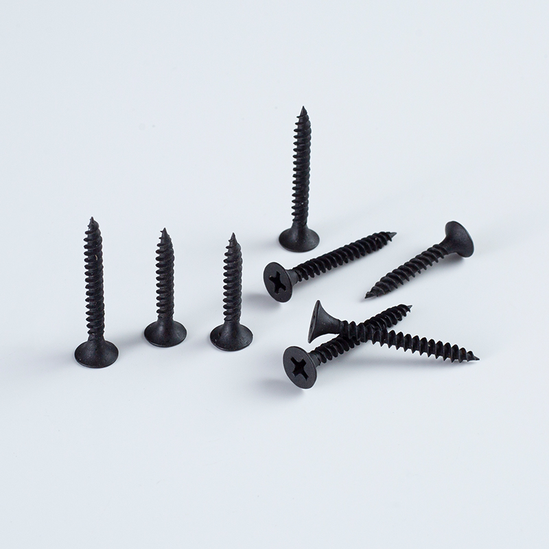 Tornillos para placas de yeso de 6-18×25 con fosfatado negro y cabeza trompeta Phillips