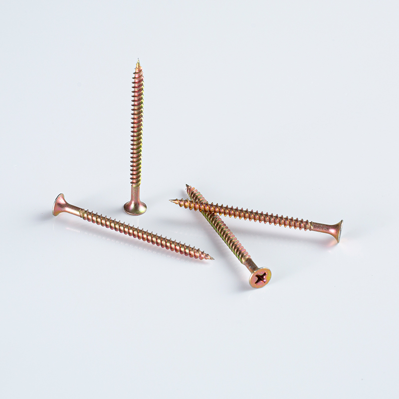 Tornillos para placas de yeso de 8-15×50-75 galvanizados amarillos, con cabeza trompeta Phillips