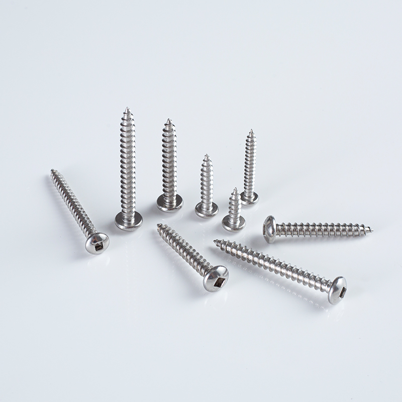 Tornillo autorroscante de 10GA × 12-50 A2 SS304 con cabeza alomada y accionamiento cuadrado, estándar estadounidense