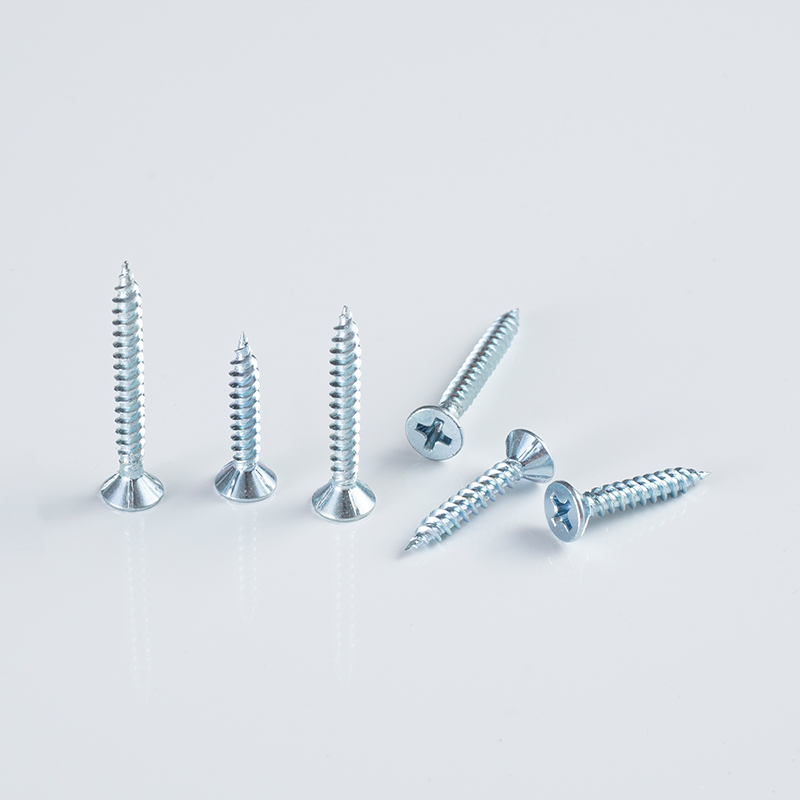 Tornillo avellanado con nervaduras para acero de calibre ligero Keiten de 3,5×7×22-51 Cr6, galvanizado