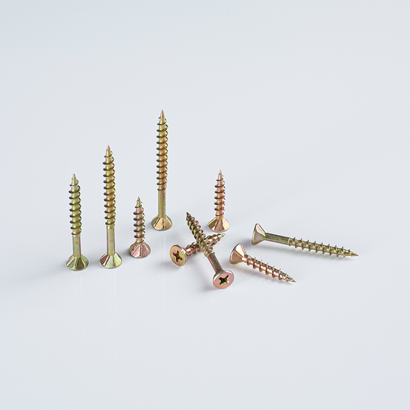 Tornillo para tablero de fibra de 8-10×25-57 Z/Y con ranura en cruz y 4 nervaduras