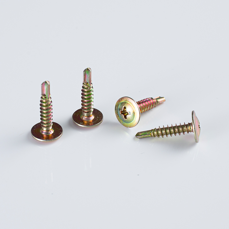 Tornillo autoperforante de cabeza abotonada Phillips 8-18×12-32 galvanizado amarillo