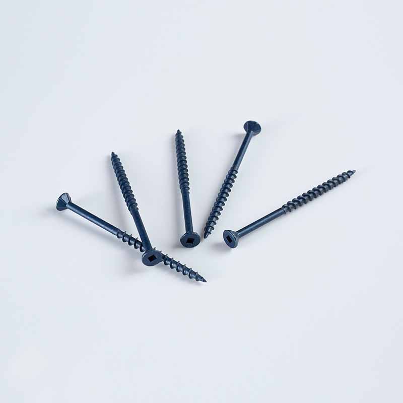 Tornillo para tablero de fibra de 10-8×80 BF azul con accionamiento cuadrado