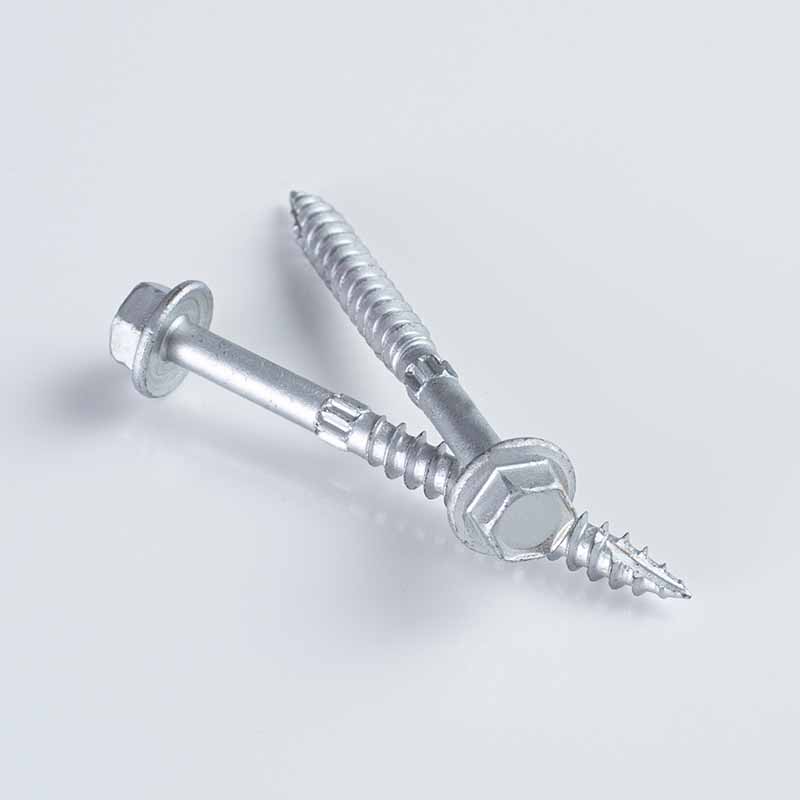 Tornillo de 14-10×65-150 con cabeza hexagonal, recubrimiento Dacromet plateado, resistencia a la corrosión de 1000 h y T17